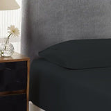 500TC Cotton Combo Set Charcoal Single 40cm Wall V442-ABR-FITTEDSS-500TCCOTTON-CHARCOAL-SB