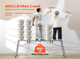 Work 4 Gear Adjustable Height, Folding Alloy Steel Step Ladder, Portable Scaffolding V952-BXSZDJSJZJ90H7CSCV0