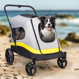Dog Stroller w/ Rain Cover Foldable Pet Cart V178-66762