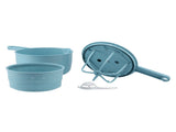 Household Vegetable Drainer Manual Salad Dehydrator Vegetable Washing Basket for KitchenBlue V1294-YM0901-3118210232313