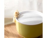 Alarm Clocks USB Powered Cats Teacup ABS LED Night Light Digital Clock for Desk - Yellow V1263-JX-296