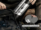 Antibacterial 316 Stainless Steel Vacuum Flask 600ml Tea Infuser & Insulated Bottle for Hot/Cold V1188-MS-309-001