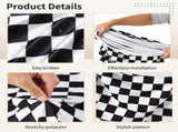 3PCS Arch Backdrop Cover Set, Black Red and Checkerboard, Includes 4 x 1.65, 5 x 2.1, 6 x 2.6 V1192-AZ-W-18452