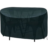 Bistro Set Cover for Patio Furniture, PE Green Table Dust Cover, 57.4" x 27.5" x 31.4" Outdoor Table V1369-AZ3-W-08790