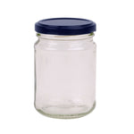 28x 250ml Flint Glass Jars + Twist Lids - Round Food Storage Small Spices V238-SUPDZ-39259192131664