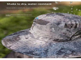 Dual Solar Fan Hat with Rechargeable Battery - Wide Brim UPF 50 Sun Protection Bucket Hat - Green V888-ELOSUNG41728