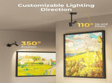 Zoomable Picture Light for, Battery Operated Art Light for Paintings CCT Dimmable Spotlight for V1171-CB-BOM001448-2