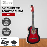 Karrera Childrens 34in Acoustic Guitar Kids - Red CC34-RD