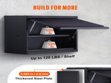 Metal Storage Cabinet, 54.4 kg Load Capacity per Shelf, 50.8 cm Tall Wall-Mounted Powder-Coating V952-CKGJJXJSBGJHHZ7OJV0