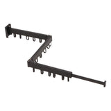 Clothes Hanger Rack Wall Mounted Hole Free Retractable Aluminum Laundry Drying Rack for Indoor V1294-YM0710-3117230276213