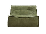 Artiss Floor Sofa Armless Chenille No Assembly Removable Cover Green SBED-N-02-GN