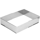Adjustable Rectangular Cake Ring, Stainless Steel Mousse Cake Ring Mould for Tiramisu, Ret V1369-AZ3-W-08761