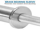 Olympic Barbell Bar 50cm Heavy Duty Dumbbell Handles Pair of Steel 100kg Weight Capacity with Spring V985-OLYMPICBARBELL