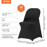 Stretch Spandex Folding Chair Covers, Universal Fitted Chair Cover, Removable Washable Protective V952-YTHS50PCSDKQVPR4GV0