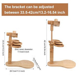 Embroidery Hoop Stand Rotating Wooden Cross Stitch Stand, Adjustable, with 15cm & 20cm Hoops, for V1107-120-09407-WOO-EMBROIDERYSTAND