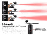 Pink Portable Wireless Airbrush Kit, ideal for nail art, painting, cake decoration, and makeup. V1232-NMZYBSZYY001