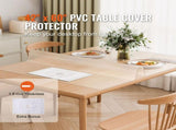 Plastic Table Cover, 42 x 60 Inch 1.5 mm Thick Frosted Table Protector, Rectangle PVC Desk Mat, V952-ZFXPVCZB42X6F49BKV0