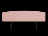 Linen Fabric King Bed Curved Headboard Bedhead - Pale Pink V63-839861