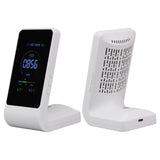 CO2 Monitor Carbon Dioxide Detect Indoor Air Quality Monitor Temperature Humidity Detection White V1294-YM3111220256511-0421