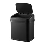 Devanti 15L Motion Sensor Bin Touchless Bins Soft-Close Rubbish Trash Can Black SB-E-15L-BK