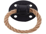 Black Vintage Cabinet Handle, Durable Rope Pull Knob for Home 2Pcs V1366-AZ2-W-13554