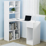 Artiss Computer Desk Bookshelf Drawer Cabinet White 120CM FURNI-O-DESK01-WH-AB