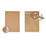 50pcs Brown Paper Folders Poly Envelope Folders Paper Organizer Document Carrier V1369-AZ3-W-07434
