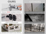 Fin 8 Panel Safest Tempered Glass Dog Whelping Pen Box Shatter-Proof Playpen Exercise Box V767-XPETGHWL-12