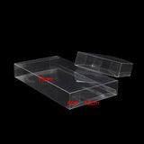 50 Pack of 15*15*4cm Clear PVC Plastic Folding Packaging Small rectangle/square Boxes for Wedding V382-50PVC15X15X4CLR