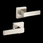 Door Handle Set Lever Passage Function Square Satin Nickel V63-837421