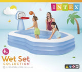 Intex Swim Center Shootin' Hoops Inflatable Pool 2.57m x 1.88m 57183 V1032-IXSWIMCENTREHOOPS-57183