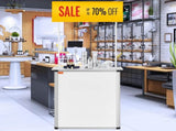 Portable Tradeshow Podium Table, 785 x 380 x 1815 mm, Display Exhibition Counter Stand Booth Fair V952-LSZST20DCSHFJDPZYV0