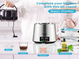 4L Water Distiller 1L/H Distilled Water Maker Timing & Temp Display Silver V952-D1LH1LH4L220VVD15V3