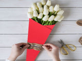 Versatile Red Kraft Paper Roll for Flower Wrap and Handicraft Projects V1192-AZ-W-32546