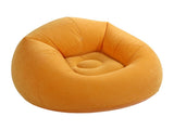 Inflatable Chair Single Sofa PVC Flocking Blow Up Lounge Couch for Living Room Bedroom Office V1294-YM0901-3116250014712