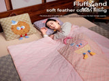 Yellow Cartoon Cookie Pillow Blanket 2-in-1 for Winter Car and Office Use V888-ELOSUNG28615