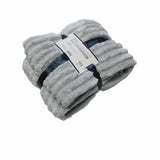 Harper Supremely Soft Fleece Extra Large Throw / Single Sized Blanket 200 x 150 cm Silver V442-YTL-THROW-3177HARPER-SILVER-RE