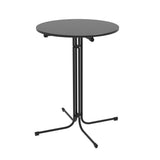 Gardeon Outdoor Bar Table Round Folding Desk Top 109cm Patio Furniture Black FF-TABLE-SL-BK