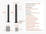 Cable Railing 106.7x2.5x5 cm Level Deck Stair Posts, 1-Pack Stainless Steel Cable Handrail V952-1JZLGZXHS1063GGTD001V0