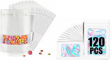 120pcs Mylar Bags for Food Storage120pcs Holographic Packaging Bags V1258-DP02-C-715