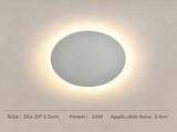 20CM White Touch Eclipse LED Wall Light Stepless Dimming V1221-XM-LB428-GM31