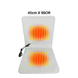 USB-Powered Faux Rabbit Fur Heating Pad for Office, Car, and Outdoor Use Soft, Portable, and V1341-ZY-K4RL40UJ-WHITE