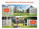 Chain Link Fence Gate, 183 x 122 cm, Adjustable Chain Link Fence Panel, Fit 67-183 cm x 183 cm V952-SWHYM7248INC0PSZBV0