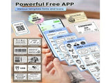 Label Makers, Label Maker Machine with Tape, Bluetooth Label Maker, Portable Thermal 2 Inch Label V1366-AZ2-W-19429