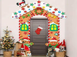 Christmas Decoration 2D Flat Banner Merry Christmas Archway Front Porch Decor - 08 - Size 180-235CM V1106-128-69458-08-180-235CM