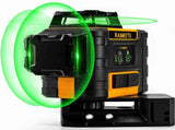 KAIWEETS KT360A Green Laser Level 3 X 360&deg Rotary Self Leveling with 1 Rechargeable Battery V413-KT360A