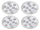 4Pcs IP68 LED Pool Light 16 Colors RGB Underwater Lamp 21Key RF Remote Control with Suction Cups V1294-YM0901-3119210066711