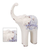 Elephant Ceramic Decor Safe Round Slippy Exquisite Porcelain Elephant Sculpture for Home Office V1294-YM0512-3115220138311
