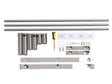 Towel Rack Bathroom Wall Mounted Stainless Steel Hanging Holder with Small Hooks 3 Poles V1294-YM0901-3112240065012