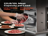 Electric Sausage Stuffer, 22 LBS / 10 L Vertical Meat Stuffer, Stepless Speed Control and Foot V952-DDKGCJLS10L0V2TYT001V3